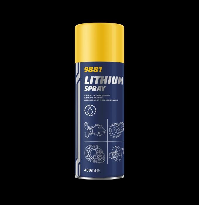 MANNOL Lithium spray 9881 Fettspray Temperaturbereich von: -30°C, Temperaturbereich bis: +120°C