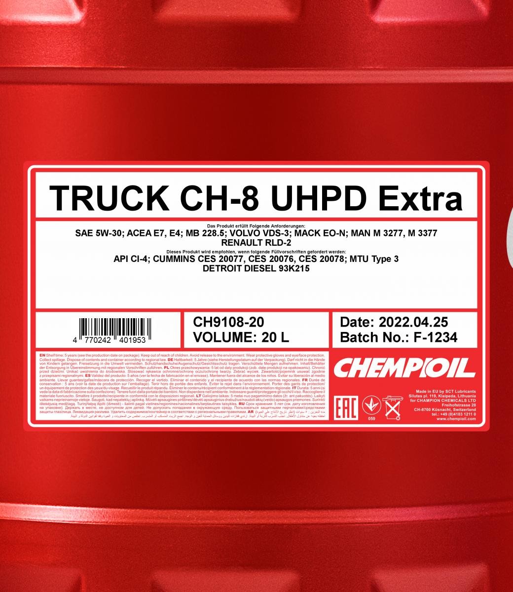 CHEMPIOIL Truck Extra CH-8 5W-30 ACEA E4 20l