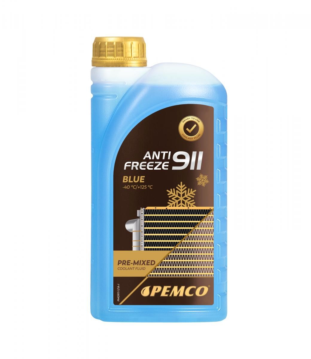 PM0911-1 PEMCO Antifreeze 911 -40 Kühlmittel G11 Blau, 1l PM0911-1