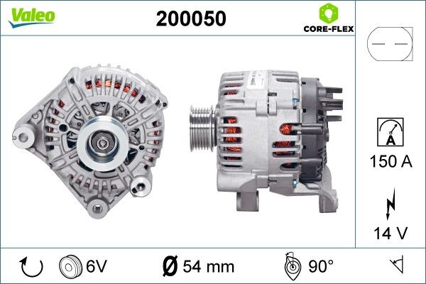 Generator 200050 VALEO 200050 in Original Qualität