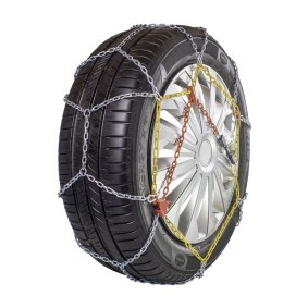 ECOBUDGET Tire snow chains 17 Inch 450312 with chain tensioner, with mounting manual, with protective gloves, with storage bag, Steel