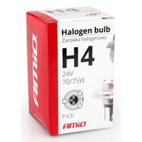 Bulb, spotlight H4 70/75W P43t Halogen 01267 BMW 5 Series, 7 Series