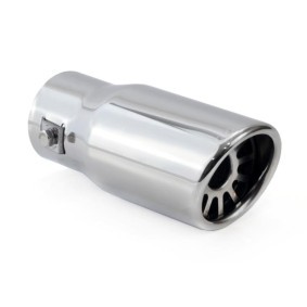 VGEBY Universal Car Stainless Steel Dual Exhaust Pipe Tail Muffler Tip Pipe Diameter 38mm to 53mm 
