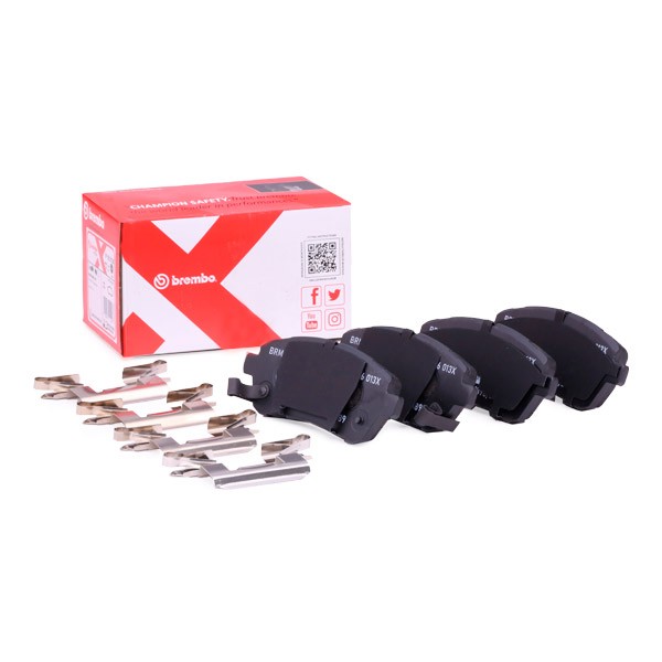 Image of BREMBO Kit pastiglie freno XTRA LINE con segnalatore acustico usura P 16 013X Kit pastiglie freno, freno a disco,Pastiglie freni FORD,MAZDA,SUZUKI009