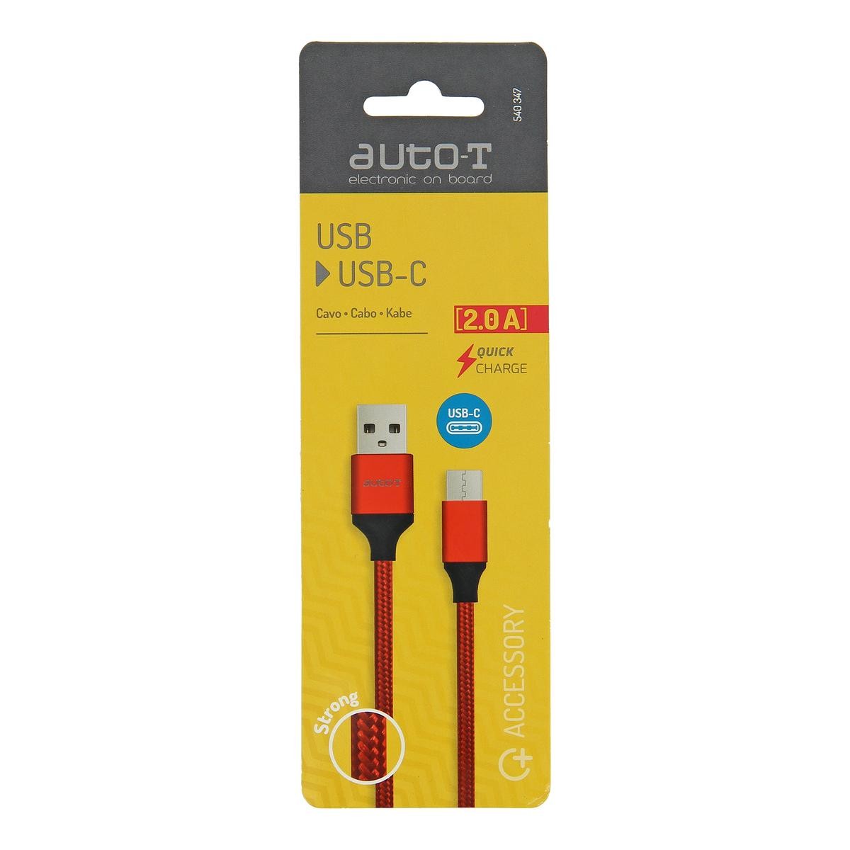 540347 AUTO-T USB-Ladekabel Rot, Blisterpack 540347 ❱❱❱ Preis und  Erfahrungen