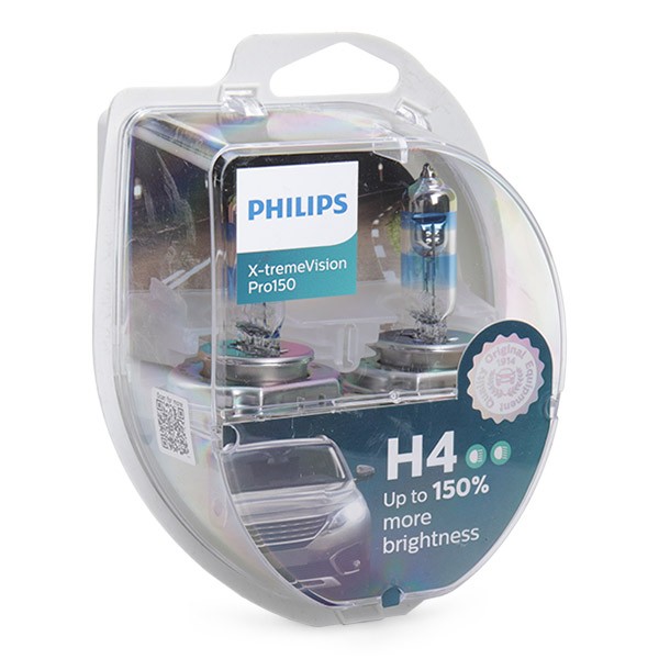 Glühlampe, Fernscheinwerfer 12342XVPS2 PHILIPS H4 in Original Qualität