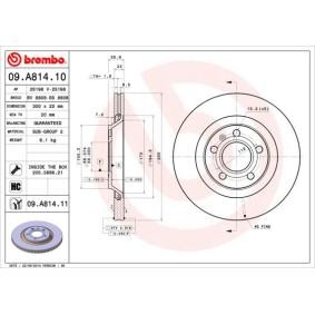 MBD1807PD BREMBO COATED DISC LINE 09.A814.11 Bremsscheibe