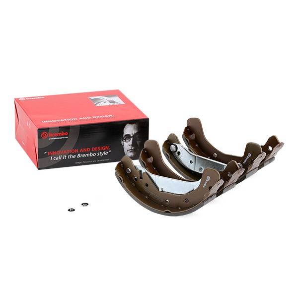 Image of BREMBO Ganasce Freno ESSENTIAL LINE con leva freno a mano S 59 525 Kit Ganasce Freno,Ganasce Freni a Tamburo OPEL,VAUXHALL,Astra H Schrägheck (A04)009