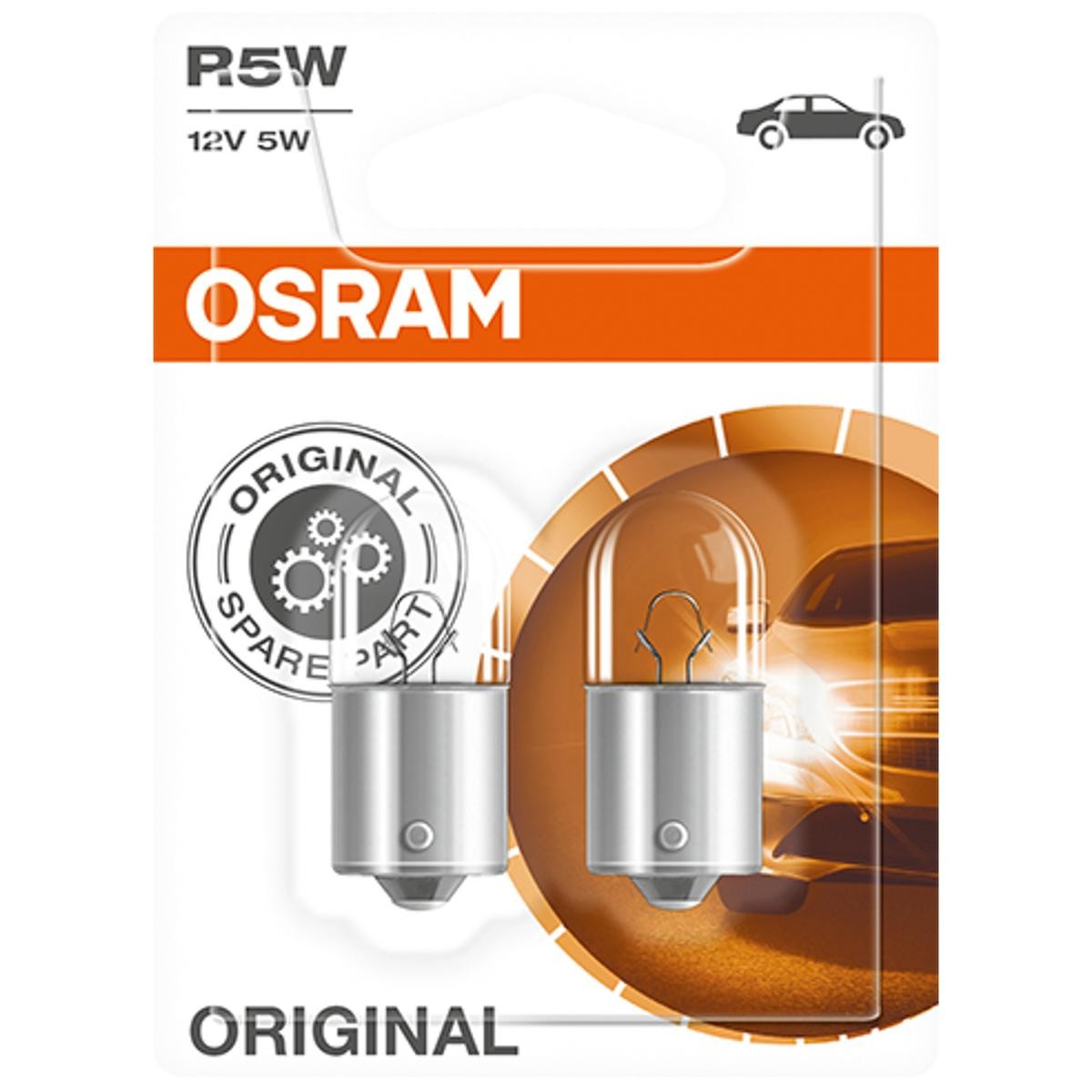 Image of OSRAM Lampade R5W 5007-02B Lampadina, Indicatore direzione VW,AUDI,MERCEDES-BENZ,POLO (9N_),TOURAN (1T1, 1T2),GOLF III (1H1),Polo Schrägheck (6N1)009