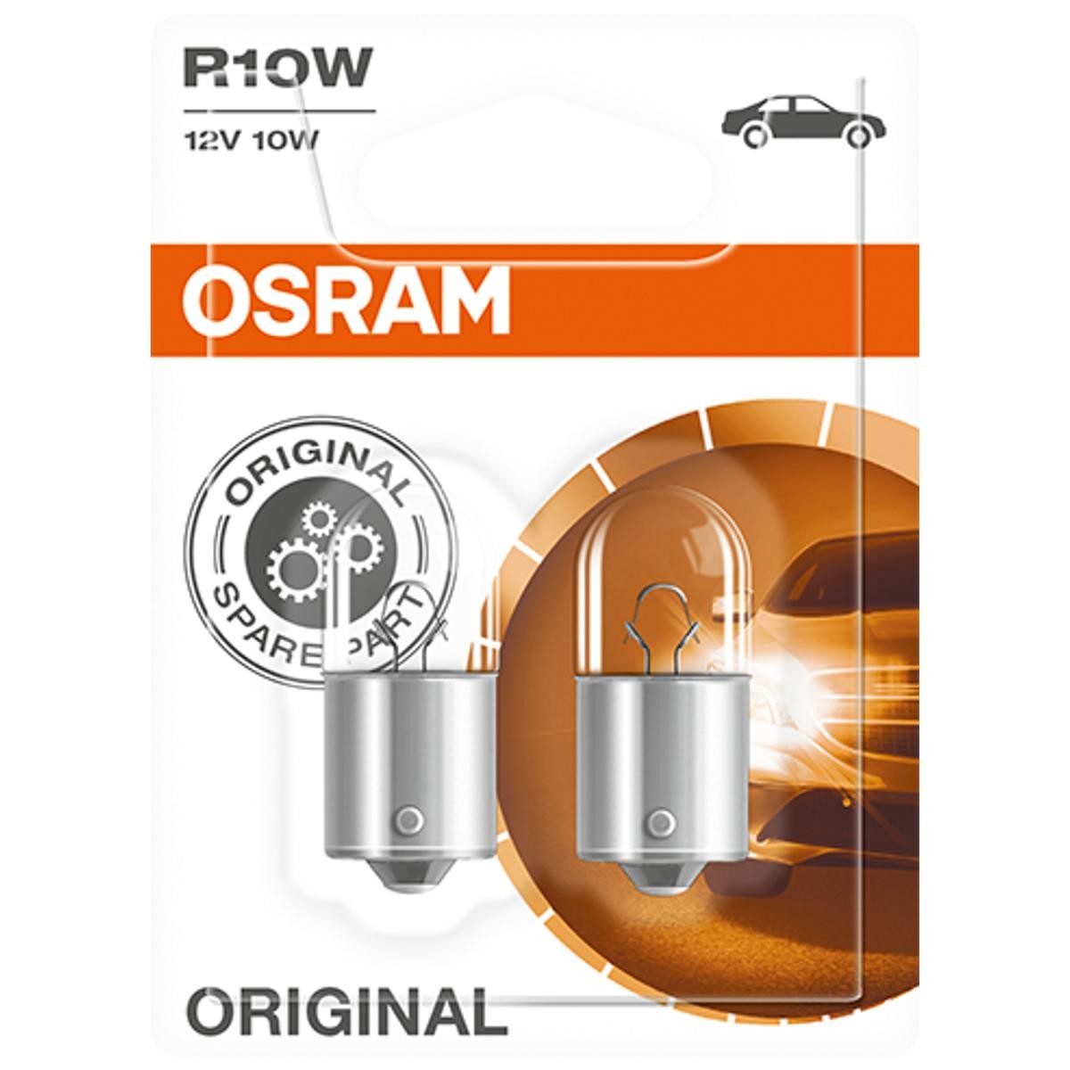 Image of OSRAM Lampade R10W 5008-02B Lampadina, Luce posteriore di stop VW,AUDI,MERCEDES-BENZ,Golf IV Schrägheck (1J1)009