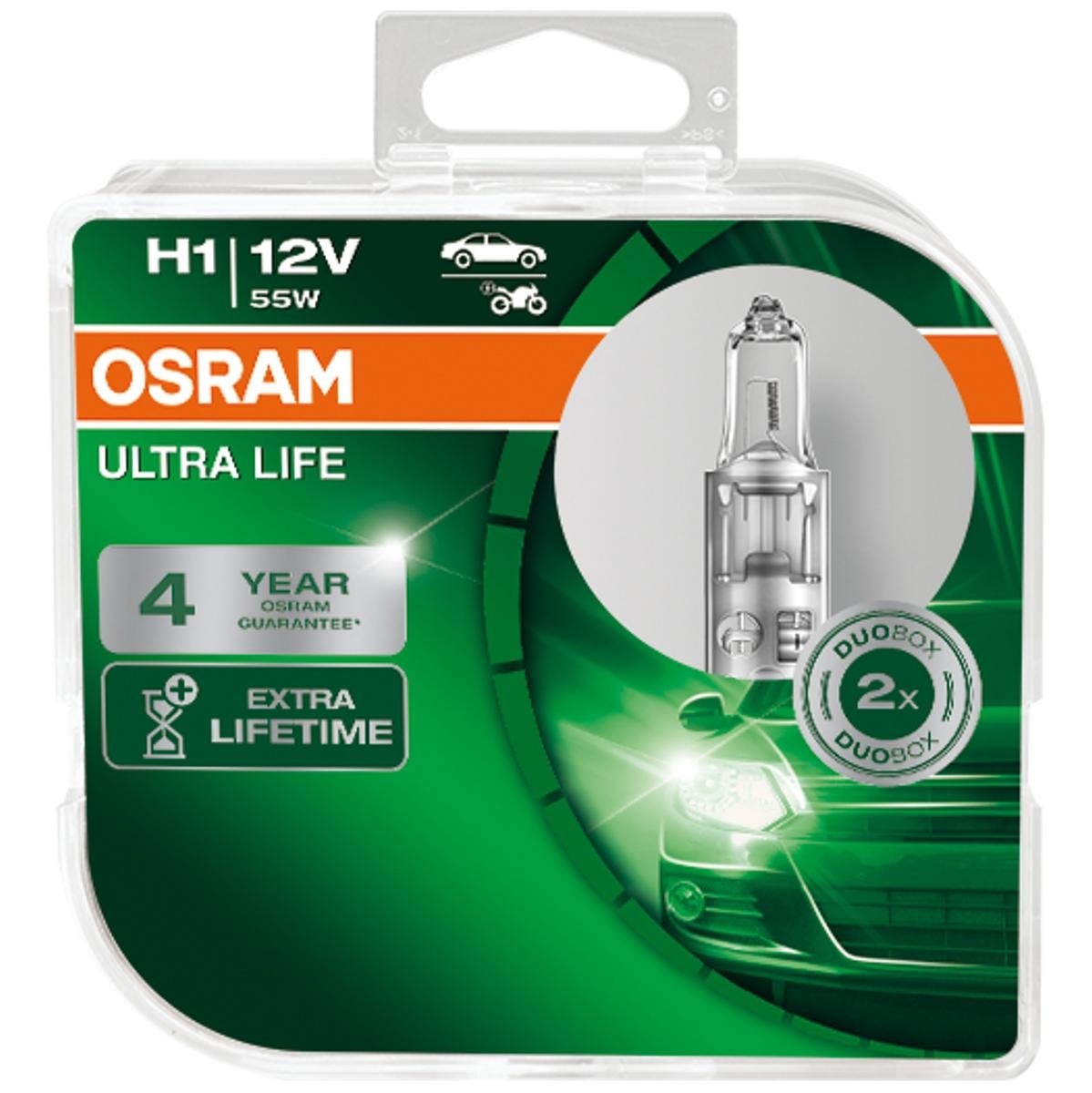 Birne für Fernlicht 64150ULT-HCB OSRAM H1 in Original Qualität
