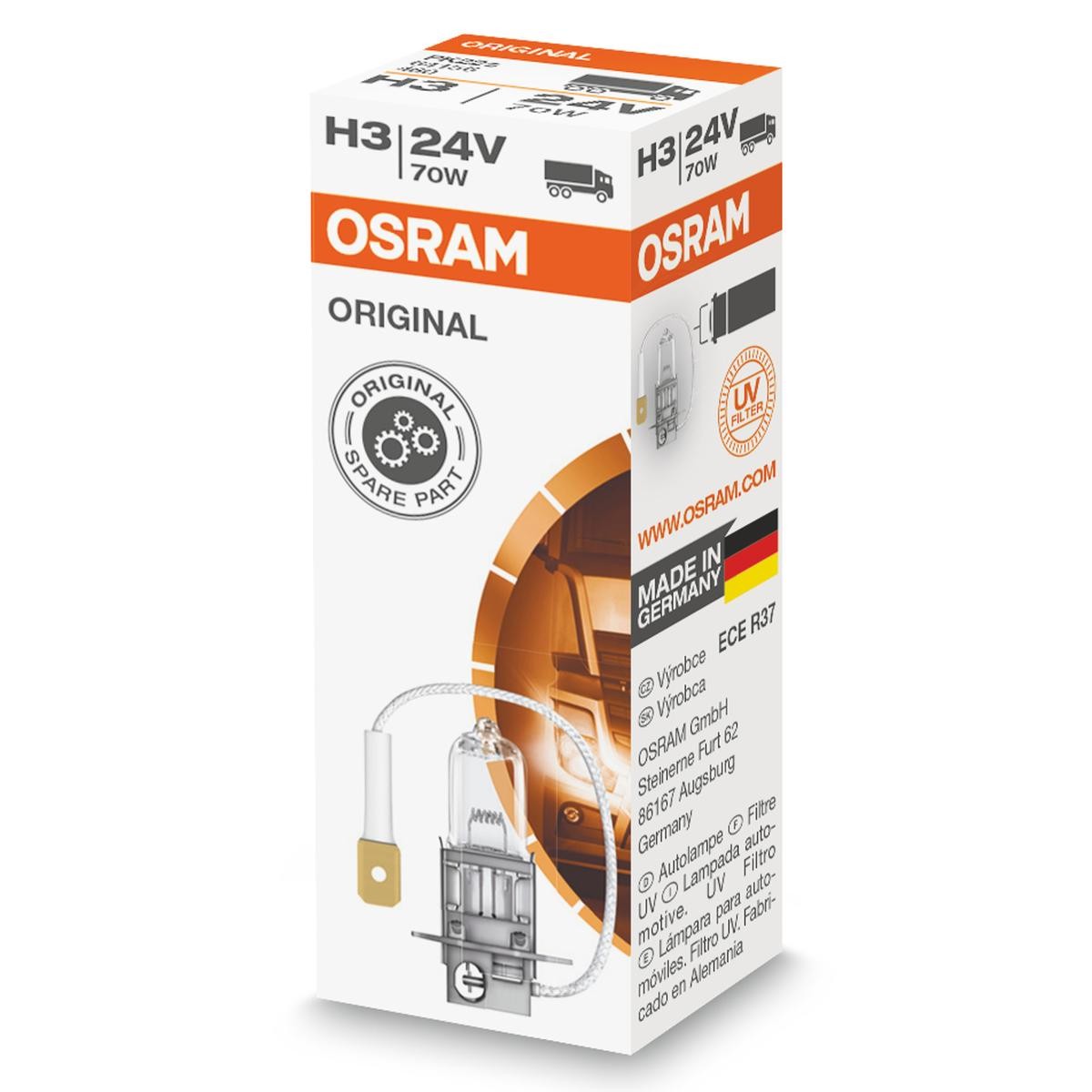Birne für Fernlicht 64156 OSRAM H3 in Original Qualität