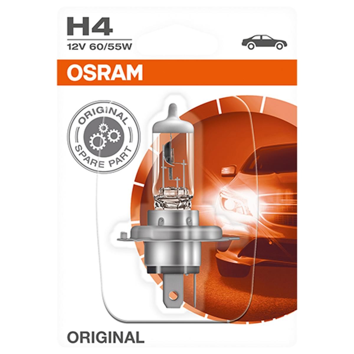 Birne für Fernlicht 64193-01B OSRAM H4 in Original Qualität