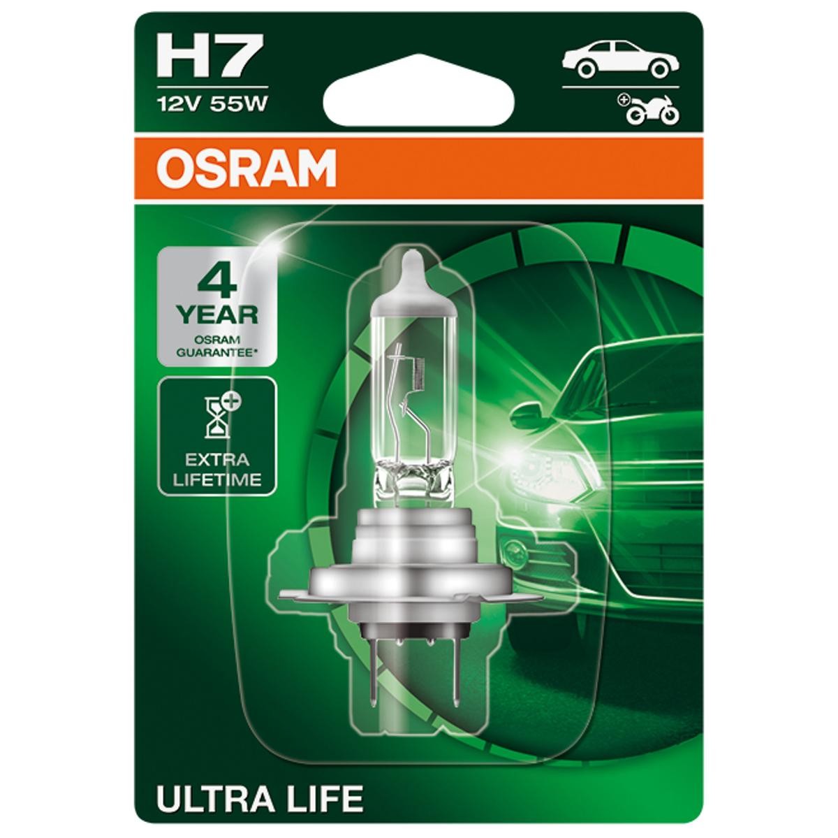 OSRAM Ampoule, projecteur longue portée 64210ULT-01B FIAT,LANCIA,RENAULT,PUNTO 188,500 312,PANDA 169