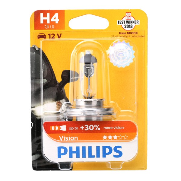 Glühlampe, Fernscheinwerfer 12342PRB1 PHILIPS H4 in Original Qualität
