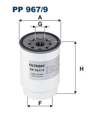 FILTRON  PP 967/9 Filtro carburante Alt.: 161,5mm