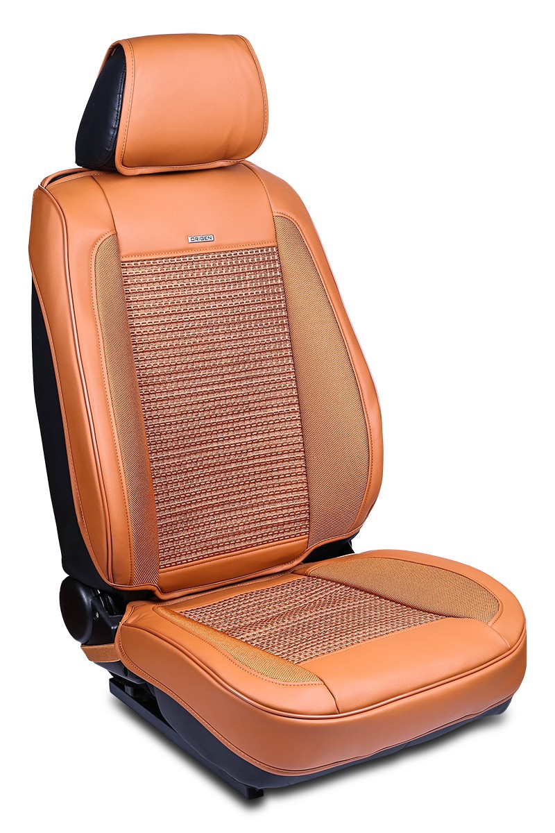 ORG80121 ORIGEN R2 Autositzbezug braun, Polyester, PVC, vorne ORG80121 ❱❱❱  Preis und Erfahrungen