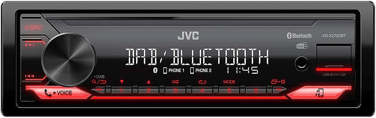 JVC  KD-X272DBT Auto rádio Potência: 4x50W
