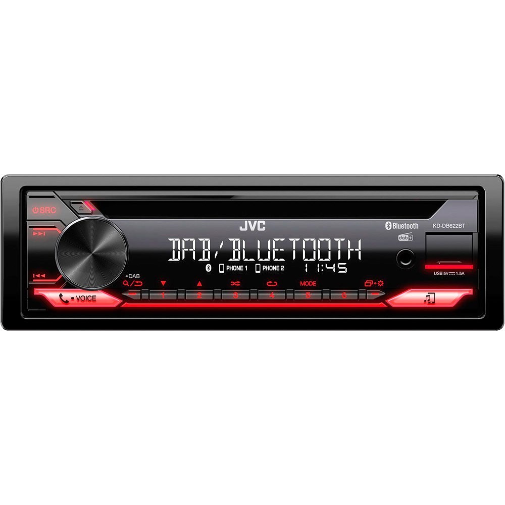 JVC  KD-DB622BT Auto rádio Potência: 4x50W