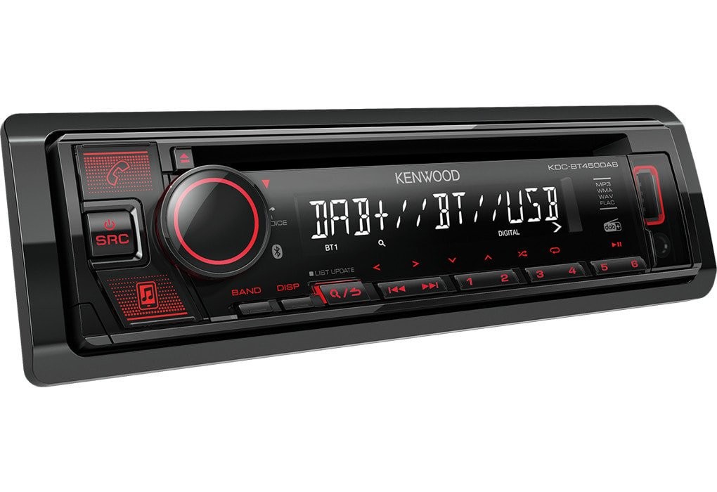 KENWOOD  KDC-BT450DAB Auto rádio Potência: 4x50W
