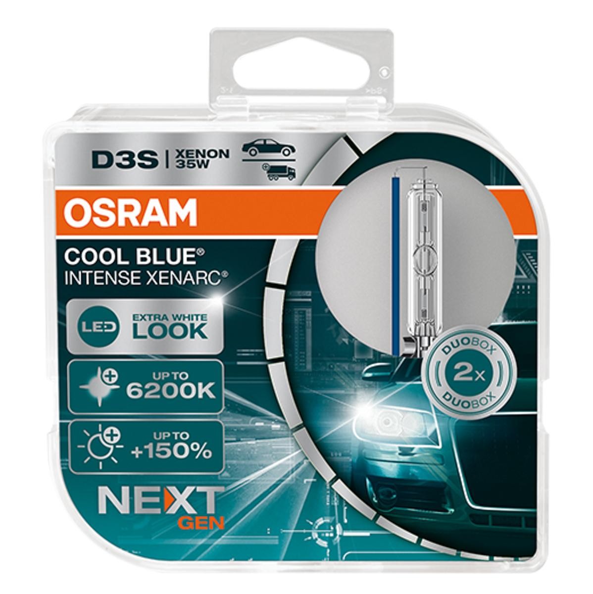 Image of OSRAM Lampade XENARC® COOL blu® INTENSE (Next Gen) D3S 66340CBN-HCB Lampadina, Faro di profondità VW,AUDI,MERCEDES-BENZ,Polo Schrägheck (6R1, 6C1)009