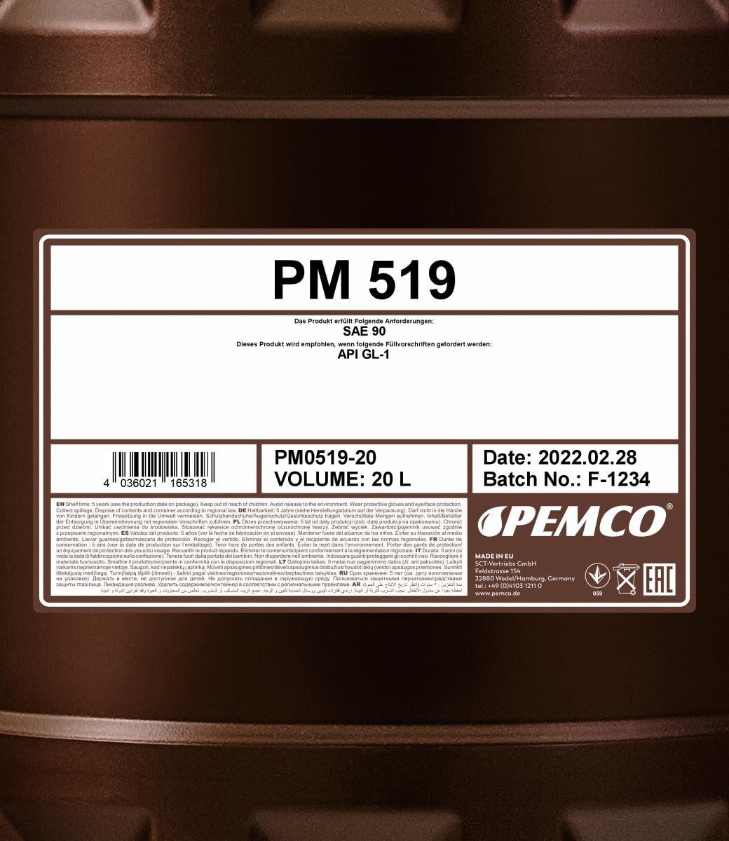 Schaltgetriebeöl PEMCO PM0519-20 Bewertung