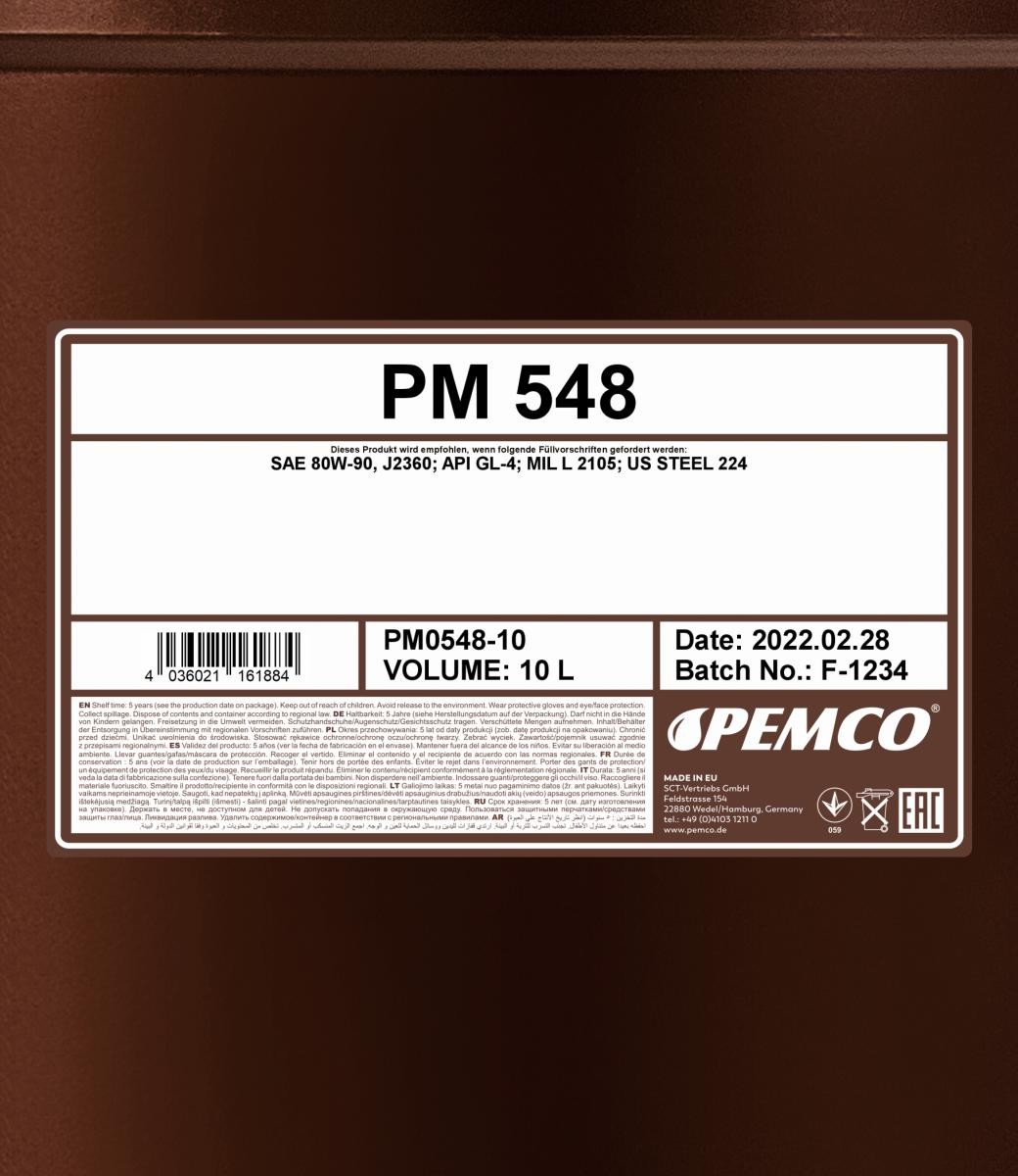 Schaltgetriebeöl PEMCO PM0548-10 Bewertung