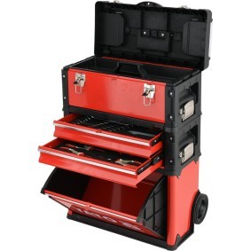 YATO Carrello attrezzi Portata per cassetto: 20 / 5 / 5 / 15kg, Acciaio, Alluminio, PP(Polipropilene), con valigia