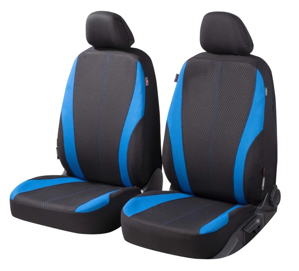 11855 WALSER Dundee ZIPP IT Autositzbezug blau/schwarz, Polyester, vorne  11855 ❱❱❱ Preis und Erfahrungen