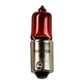 Bulb 12V 6W, H6W, Miniature halogen lamp, BAX9s D1710-H6W-A