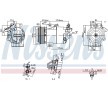RENAULT KOLEOS 2017 AC compressor 18753862 NISSENS 891012 in original quality