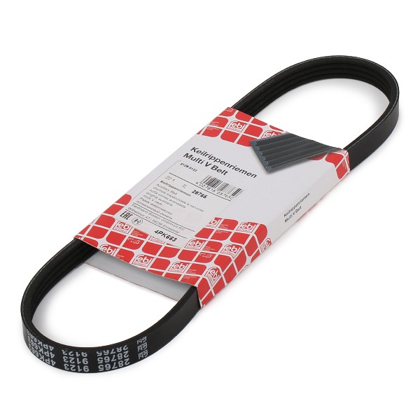 FEBI BILSTEIN Courroie Trapézoïdale à Nervures 28765 FIAT,ALFA ROMEO,LANCIA,PUNTO 188,GRANDE PUNTO 1