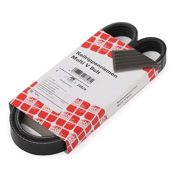 FEBI BILSTEIN Courroie Trapézoïdale à Nervures 28828 BMW,MITSUBISHI,3 E46,5 E39,X5 E53,3 Coupé E46,3