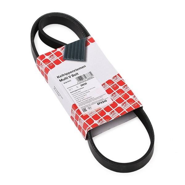 FEBI BILSTEIN Courroie Trapézoïdale à Nervures 28838 OPEL,NISSAN,VAUXHALL,ZAFIRA A F75_,ZAFIRA B A05