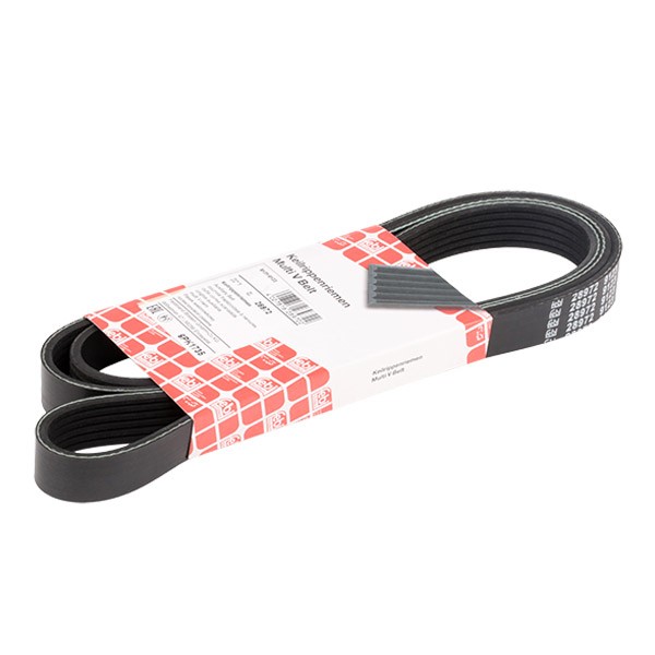 FEBI BILSTEIN Courroie Trapézoïdale à Nervures 28972 VW,AUDI,BMW,GOLF V 1K1,POLO 9N_,TOURAN 1T1, 1T2