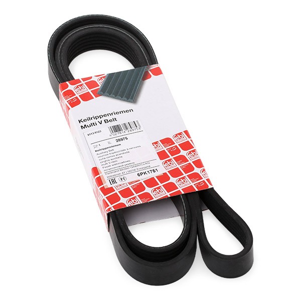 FEBI BILSTEIN Courroie Trapézoïdale à Nervures 28975 VW,FORD,RENAULT,TRANSPORTER IV Autobús 70XB, 70