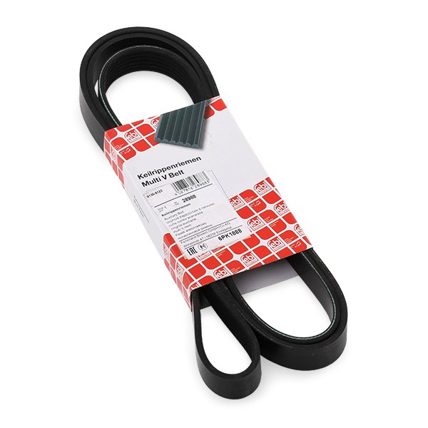FEBI BILSTEIN Courroie Trapézoïdale à Nervures 28988 AUDI,MERCEDES-BENZ,BMW,A4 Avant 8ED, B7,A4 8EC,