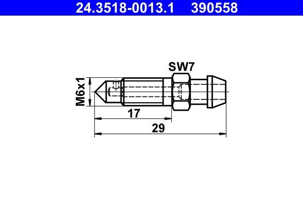 ATE  24.3518-0013.1 Entlüfterschraube / -ventil