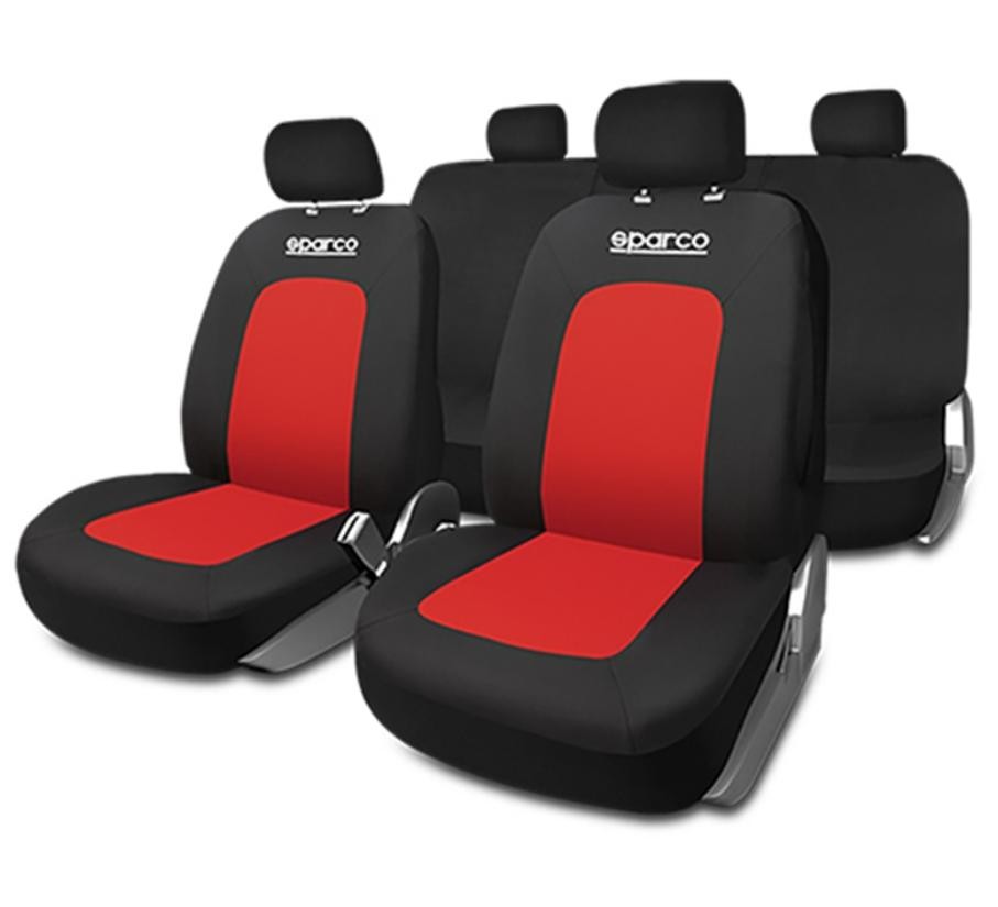 SPCS442RD SPARCO Sport Autositzbezug rot/schwarz, Polyester, vorne und  hinten SPCS442RD ❱❱❱ Preis und Erfahrungen
