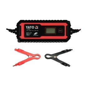 YATO Motorradbatterie-Ladegerät YT-83000 tragbar, Erhaltungsladegerät, 2, 4A, 6, 12V