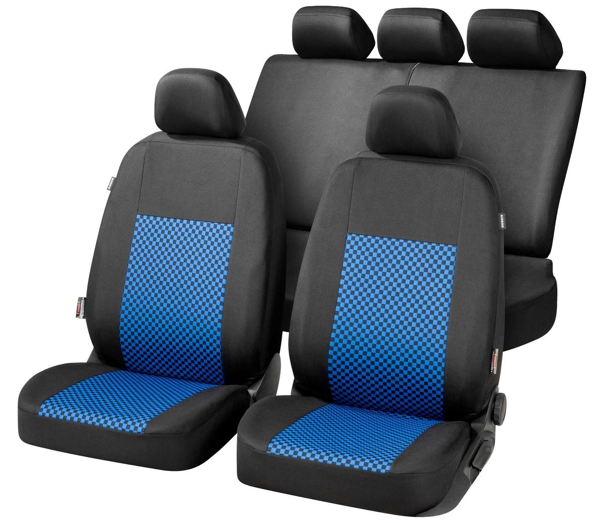 13393 WALSER Arran 2VS Autositzbezug blau/schwarz, Polyester, vorne und  hinten 13393 ❱❱❱ Preis und Erfahrungen