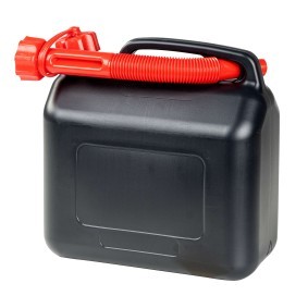 WALSER Polttoainekannu Muovi 16384 5l, Muovi, kaatonokalla, musta/punainen