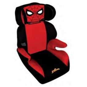 SPIDER-MAN Autositz Kinder Gruppe 2/3 25409 ohne Isofix, Gruppe 2/3, 15-36 kg, Nein, Rot, schwarz, mit Aufdruck