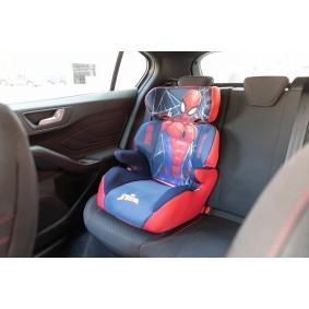 SPIDER-MAN Children's seat Group 2/3 11033 without Isofix, Group 2/3, 15-36 kg, No, 40 х 47 х 65 cm, Blue, Red, printed design