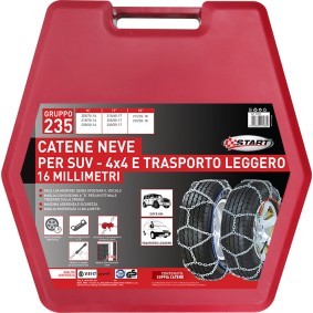 START Snow chains for cars 235-50-R18 9286 with mounting manual, with storage bag, with protective gloves