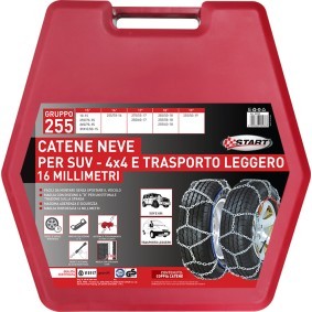 START Snow chains 255-55-R18 9288 with mounting manual, with storage bag, with protective gloves