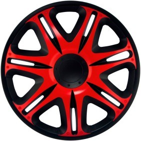 J-TEC Nascar Copricerchi per auto nero/rosso J13512 13 Inch nero/rosso
