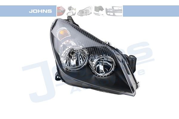 JOHNS  55 09 10 Hauptscheinwerfer für Fahrzeuge mit Leuchtweitenregulierung (elektrisch), schwarz