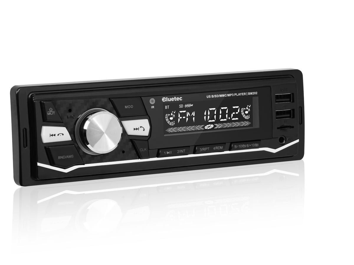 78-296# BLOW BLUETEC BM202 RGB Autoradio 1 DIN, LCD, 12V, MP3, con  telecomando, con attrezzo montaggio 78-296# ❱❱❱ prezzo e esperienza