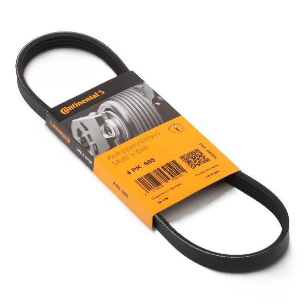 CONTITECH Courroie Trapézoïdale à Nervures 4PK665 DAEWOO,FIAT,LANCIA,MATIZ KLYA,KALOS KLAS,MATIZ Fur